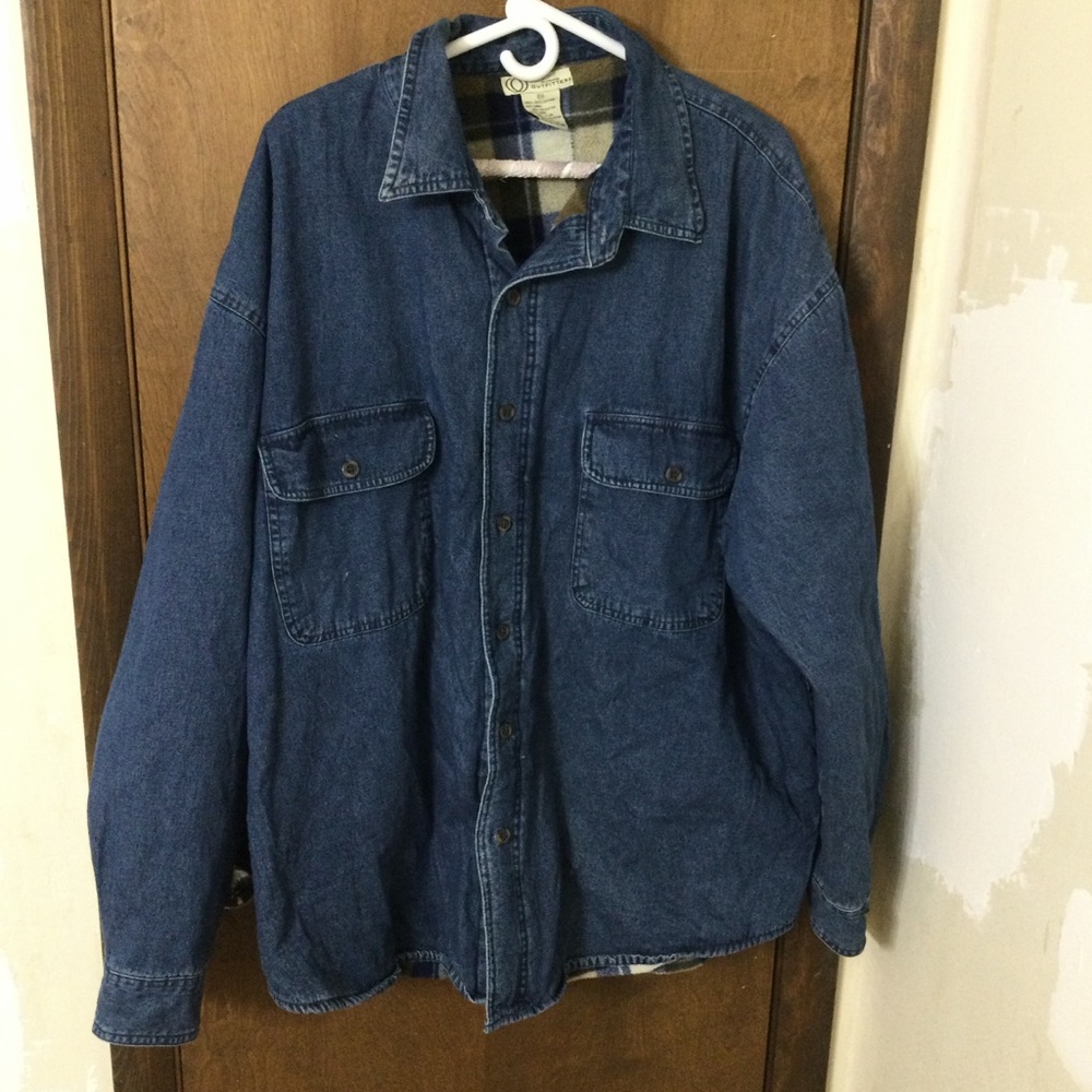 Outdoor Outfitters Men's 2X Long Denim Shirt Jacket